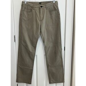 Tommy Bahama Mens Standard Fit Khaki Tan Stretch Twill Pants 36x34 Straight Leg